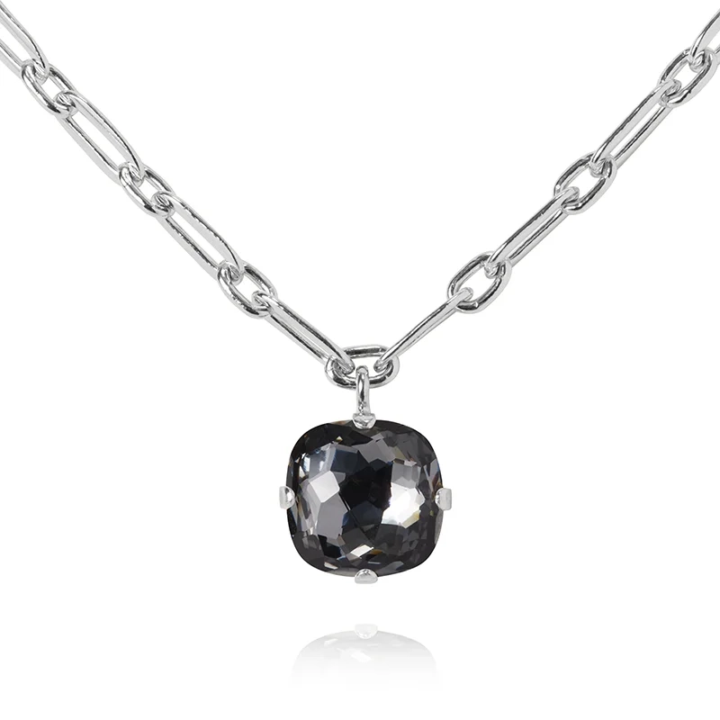 Caroline Svedbom - Noomi Necklace Rhodium Black Diamond