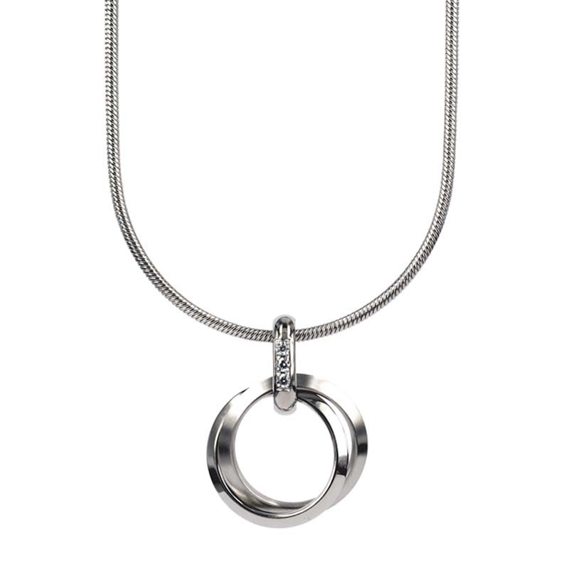 Astrid & Agnes - CAROLIN Kort Halsband Stål