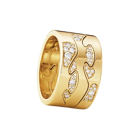 Fusion 3-delad Ring RG/RG/RG Moln Pavé - Georg Jensen örhängen - Snabb frakt & paketinslagning - Nordicspectra.se