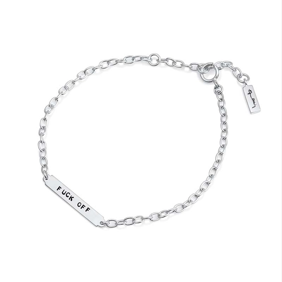 Power Plates Bracelet - Fuck Off - Efva Attling - Suuri valikoima & ilmainen lahjapaketointi - Nordicspectra.fi