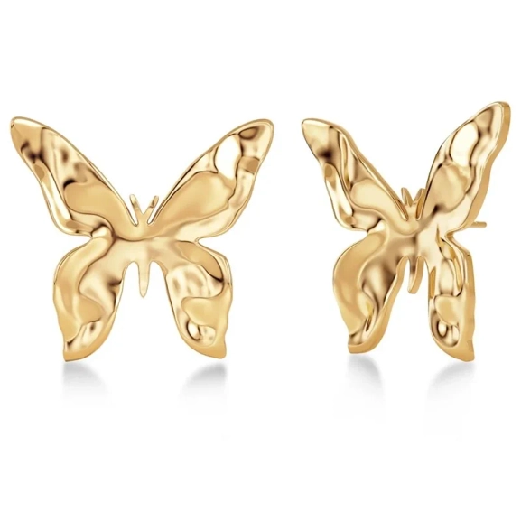 Örhängen i 14K guldpläterat stål med fjärilsdesign från Edblads Butterfly-kollektion