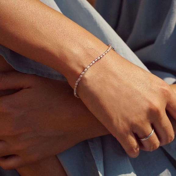 Collier Pearl Bracelet Grey Steel - Edblad - Snabb frakt & paketinslagning - Nordicspectra.se