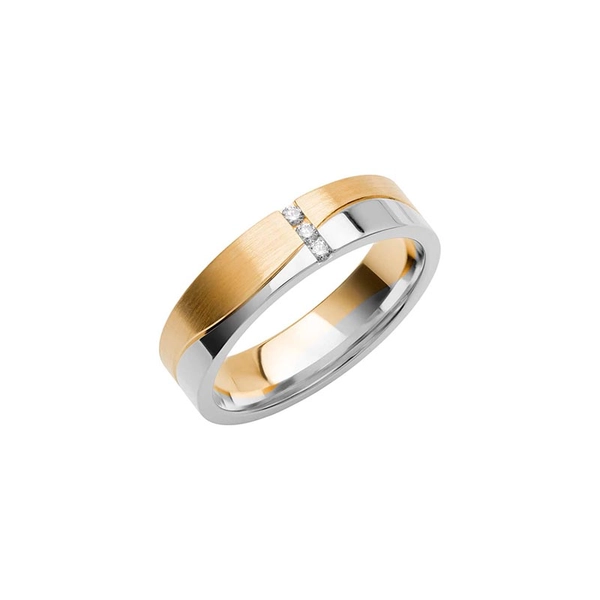 SR4011 Guld/Vitguld - Vigsel- & förlovningsringar - Schalins - Fri storleksändring* - Nordic Spectra
