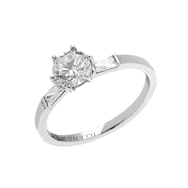 Two tripple stone ring silver -CU Jewellery - Snabb frakt & paketinslagning - Nordicspectra.se