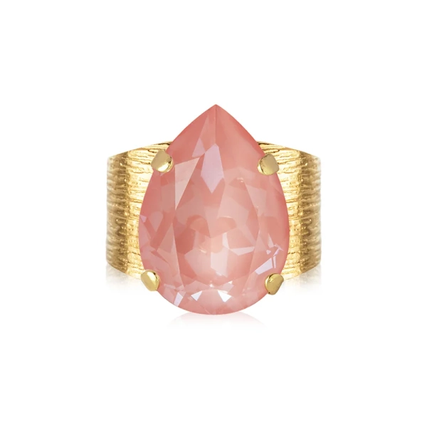 Classic Drop Ring Gold Flamingo Ignite - Caroline Svedbom - Nopea toimitus ja lahjapakkaus - Nordic Spectra