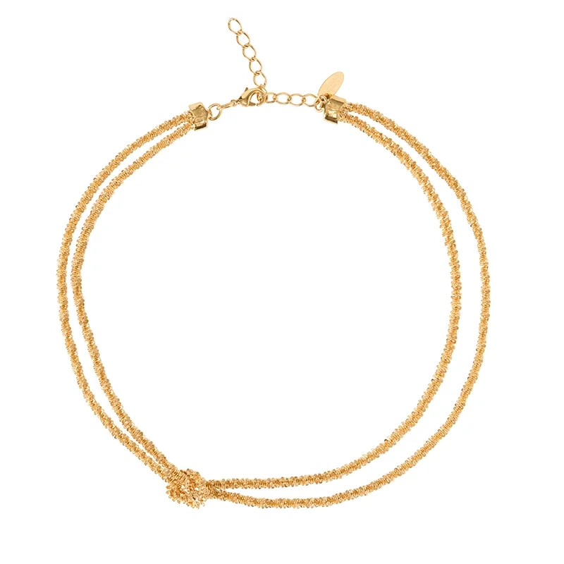 Caroline Svedbom - Gemma Knot Necklace Gold