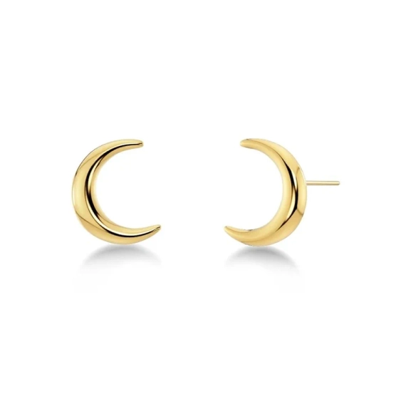 New Moon Studs S Gold - Edblad - Snabb leverans - Gratis paketinslagning