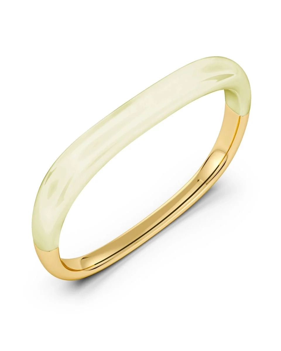Edblad - Lore Bangle Offwhite Gold