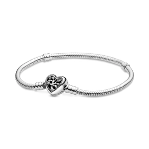 Stammbaum Schlangen-Gliederarmband mit Herzverschluss von PANDORA, Schneller Versand - Nordicspectra.de