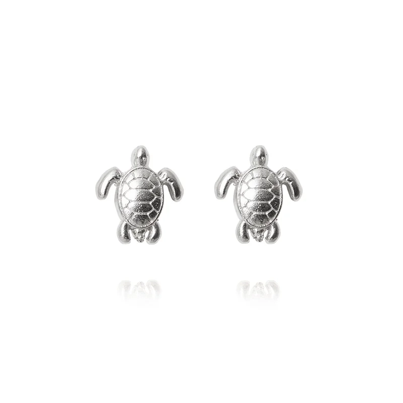Caroline Svedbom - Turtle Earrings Rhodium