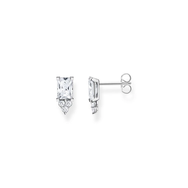 Ohrstecker Weißer Stein Silber von Thomas Sabo, Schneller Versand - Nordicspectra.de