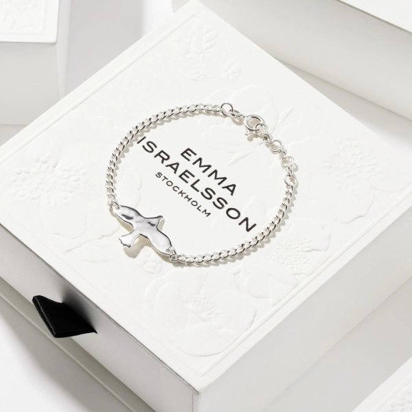 Organic Dove Bracelet Silver från Emma Israelsson