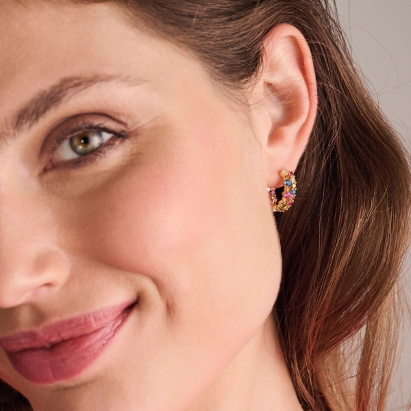 Livigno Creolo Piccolo Örhängen Mix Guld från Sif Jakobs