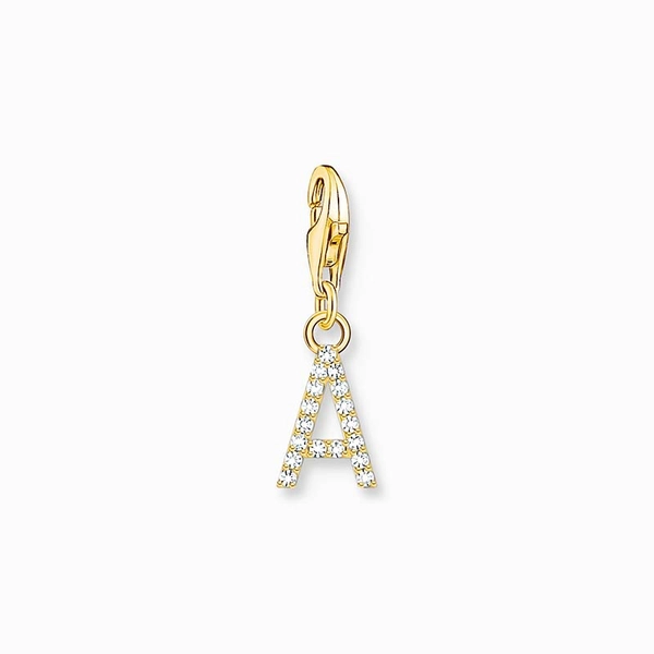 Buchstabe A Gold Steinanhänger - Thomas Sabo - Nordic Spectra