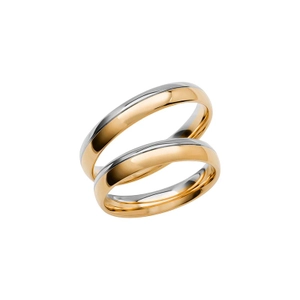 SR3002-4 Guld/Vitguld - Vigsel- & förlovningsringar - Schalins - Fri storleksändring* - Nordic Spectra