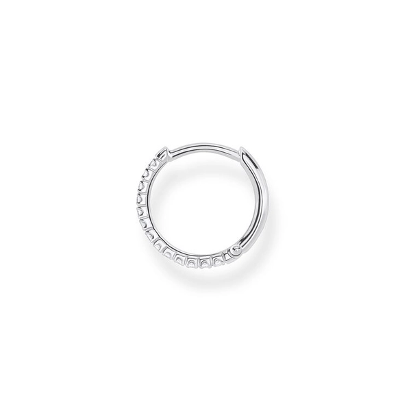 Einzel Creole Weiße Steine Silber von Thomas Sabo, Schneller Versand - Nordicspectra.de