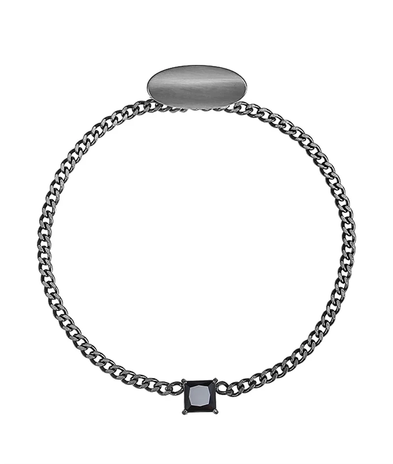 ALGOT Crystal Slipskedja GunMetal