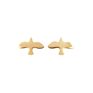 Dove Pin Earrings Gold - Emma Israelsson - Snabb frakt & paketinslagning - Nordicspectra.se