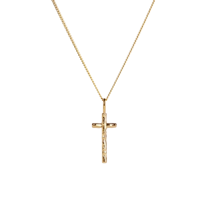 Organic Cross Necklace Gold - Emma Israelsson - Suuri valikoima & ilmainen lahjapaketointi
