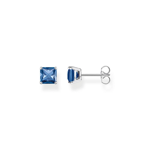 Ohrstecker Blauer Stein Silber von Thomas Sabo, Schneller Versand - Nordicspectra.de