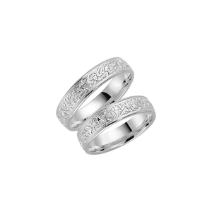 270-5 White Gold - Wedding & engagement rings - Schalins - Scandinavian design - Nordic Spectra
