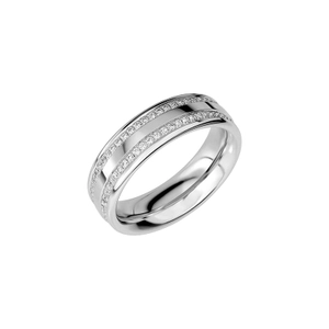 SR2021 White Gold - Wedding & engagement rings - Schalins - Scandinavian design - Nordic Spectra