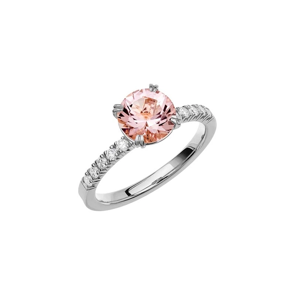 Fairytale 4 Morganite White Gold - Wedding & engagement rings - Schalins - Scandinavian design - Nordic Spectra