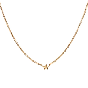 Micro Catch A Falling Star Halskette Gold in 18K Gold mit kleinem Stern