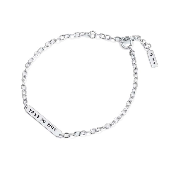 Power Plates Bracelet - Take No Shit - Efva Attling - Suuri valikoima & ilmainen lahjapaketointi - Nordicspectra.fi