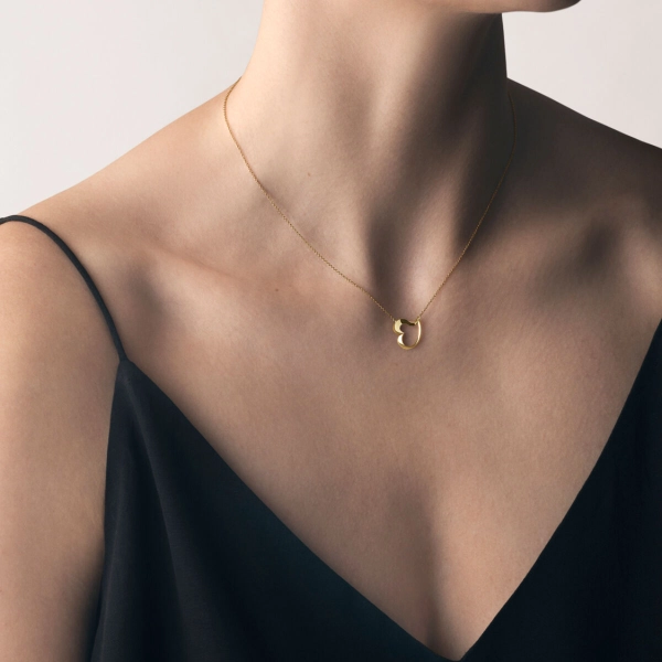 Love Leaf Heart Halsband Guld - Georg Jensen örhängen - Snabb frakt & paketinslagning - Nordicspectra.se