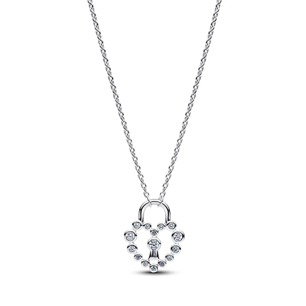 Anhänger aus Sterlingsilber mit funkelnden Zirkoniasteinen