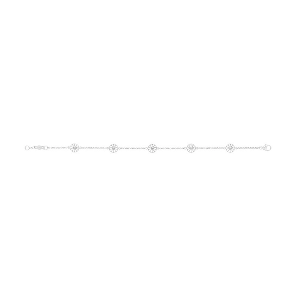 Daisy Mini Rannekorut Hopea & Valkoinen Emali - Georg Jensen - Suuri valikoima & ilmainen lahjapaketointi - Nordicspectra.fi