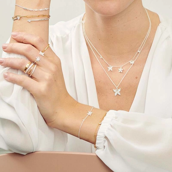 Armband Baguetteslipade Stenar - Thomas Sabo armband - Snabb frakt & paketinslagning - Nordicspectra.se