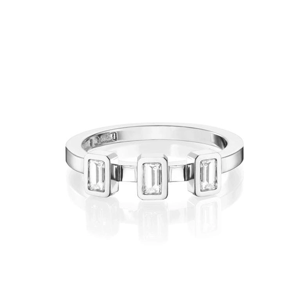 Baguette Wedding Ring 0.30 ct White Gold - Efva Attling ringar - Snabb frakt & paketinslagning - Nordicspectra.se