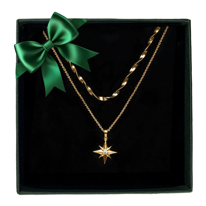Syster P - Presentset North Star Big & Herringbone Gold
