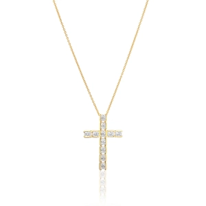 Roccanova Croce Halskette Gold von Sif Jakobs