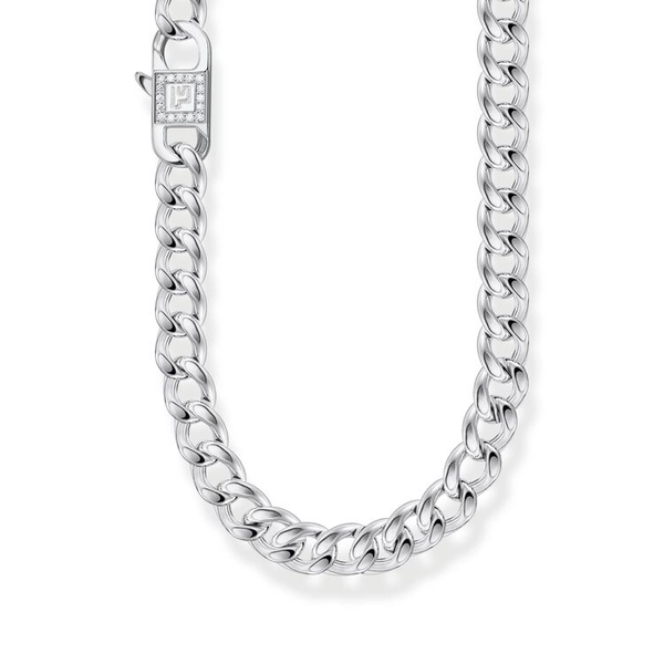 Kette Glieder Mit Weißem Stein Silber von Thomas Sabo, Schneller Versand - Nordicspectra.de