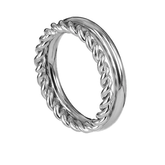 TWIST Ring Stål - Astrid & Agnes - Snabb frakt & paketinslagning - Nordicspectra.se
