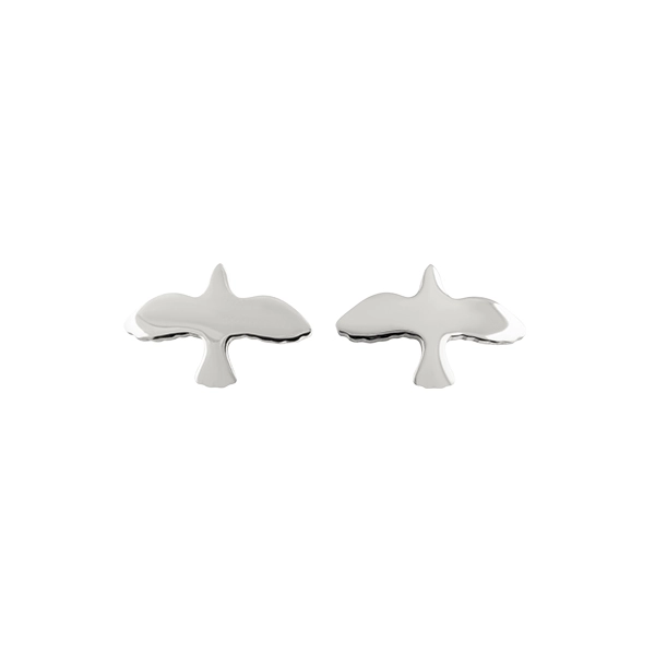 Emma Israelsson - Dove Pin Earrings Silver