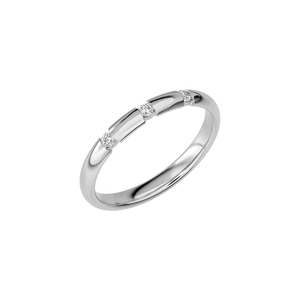 SR2023 White Gold - Wedding & engagement rings - Schalins - Scandinavian design - Nordic Spectra