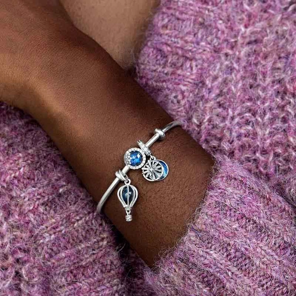 Bezaubernde Blaue Schneeflocke Charm von PANDORA, Schneller Versand - Nordicspectra.de
