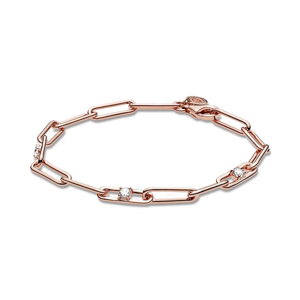 Kedjearmband med Glittrande Stenar Rosé - PANDORA - Snabb frakt & paketinslagning - Nordicspectra.se