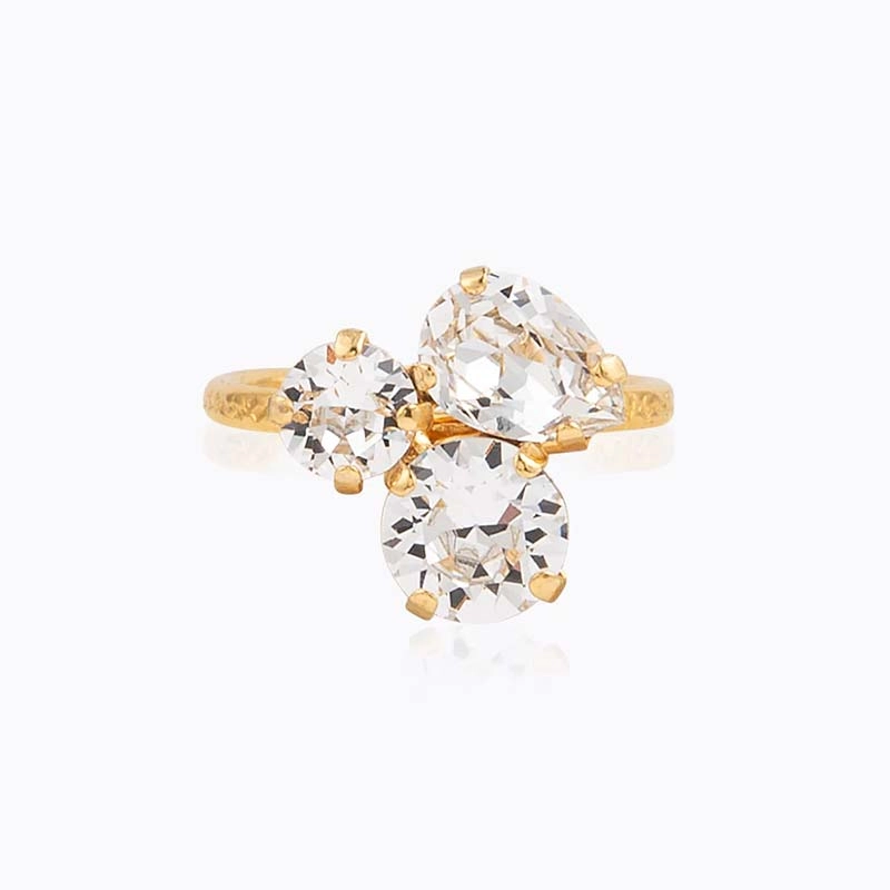 Caroline Svedbom - Colette Ring Gold Crystal