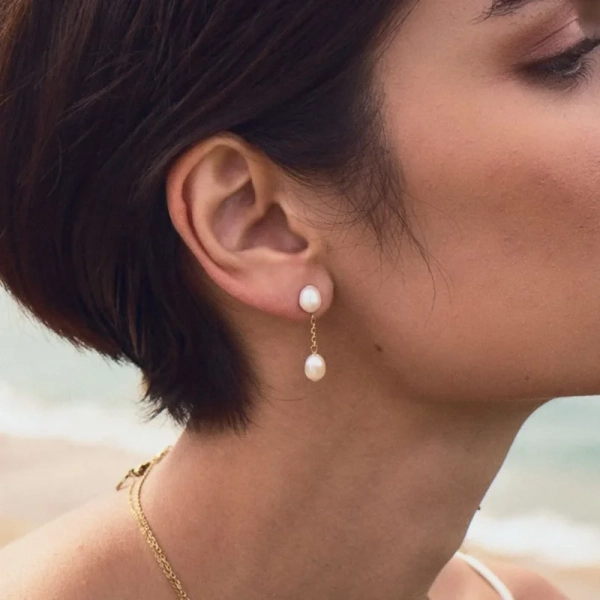 Pacific Earrings S Gold - Edblad - Snabb frakt & paketinslagning - Nordic Spectra