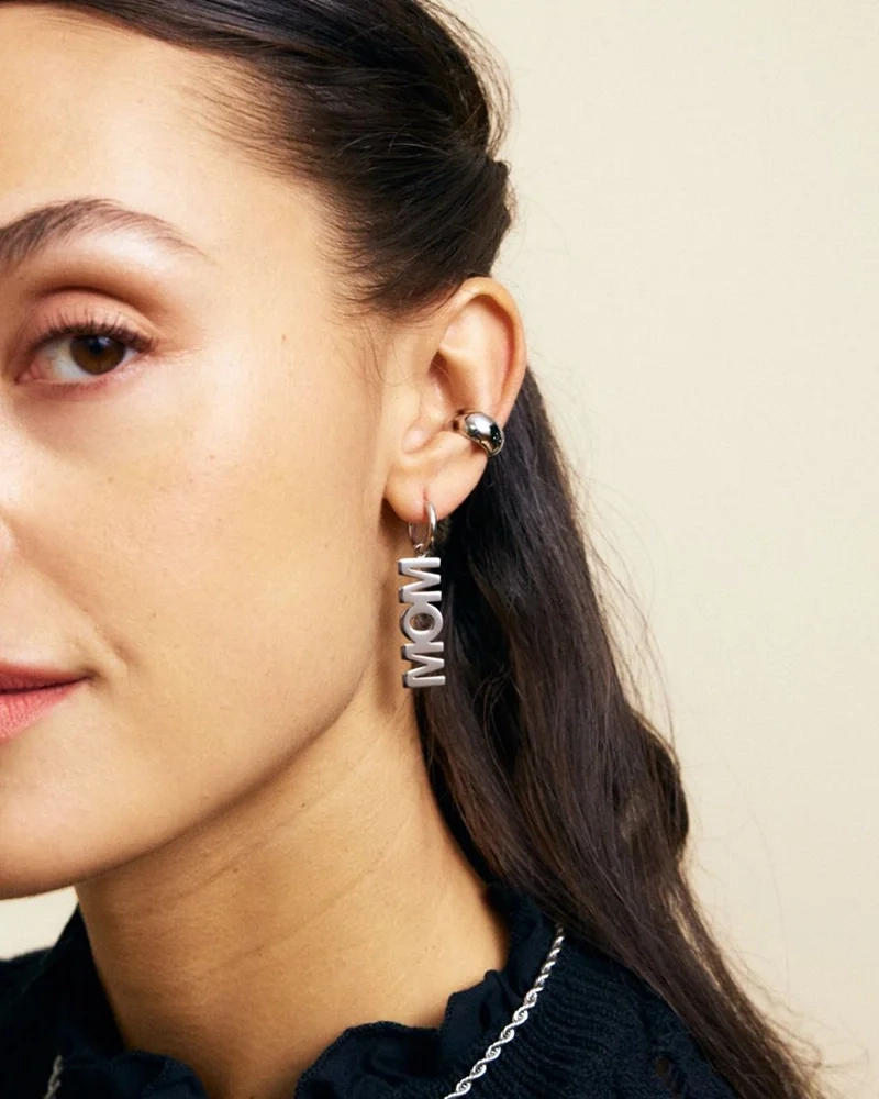 Bold Ear Cuff Steel - Edblad - Snabb frakt & paketinslagning - Nordic Spectra