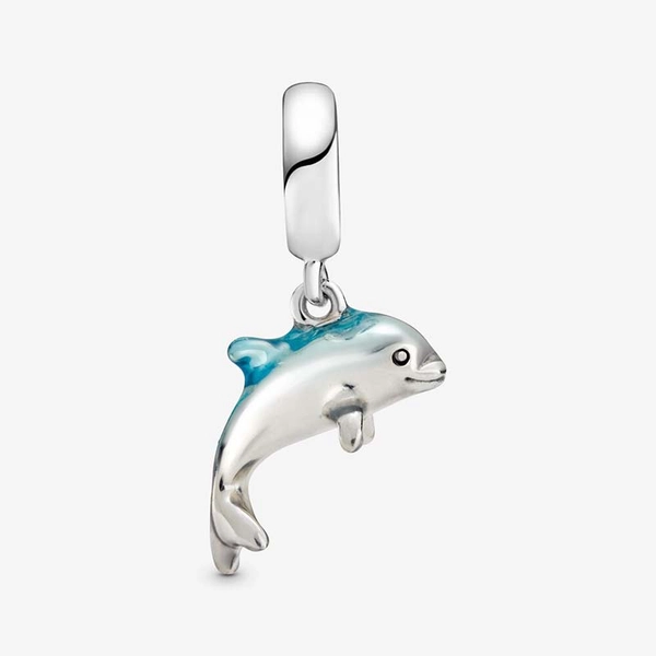 Schimmernder Delfin Charm-Anhänger von PANDORA, Schneller Versand - Nordicspectra.de