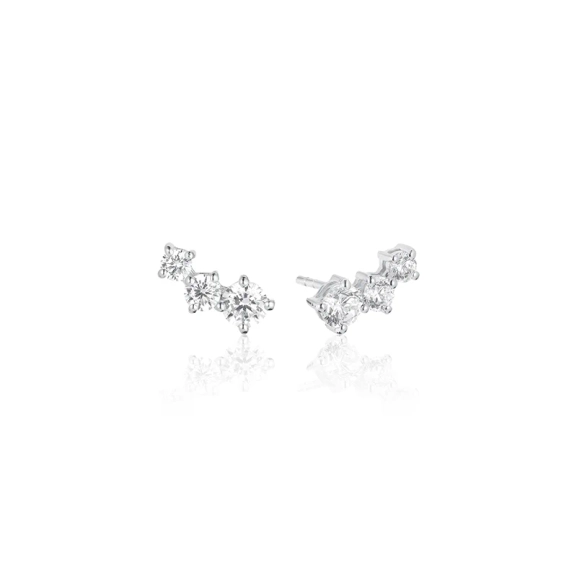 Sif Jakobs Belluno Piccolo Örhängen i silver med gnistrande Cubic Zirconia-stenar