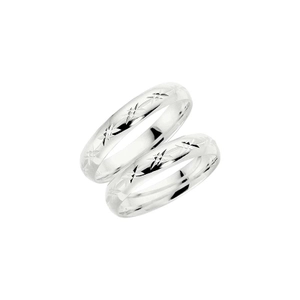 91-4 Silver - Vigsel- & förlovningsringar - Schalins - Fri storleksändring* - Nordic Spectra