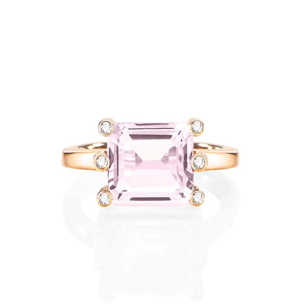 Beautiful Dreamer Ring - Morganite Gold von Efva Attling, Schneller Versand - Nordicspectra.de