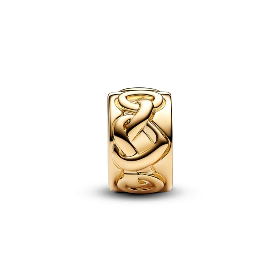 Knotted Hearts Klämstopp Guld - PANDORA - 1-2 dagar leverans - Gratis paketinslagning